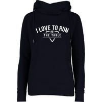 Billiard Player I Love To Run The Table 8 Ball Pool Lover Gift Womens Funnel Neck Pullover Hood