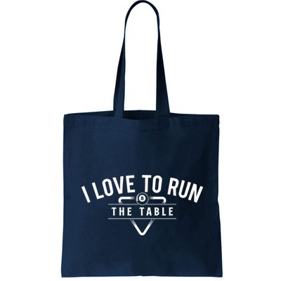 Billiard Player I Love To Run The Table 8 Ball Pool Lover Gift Bag
