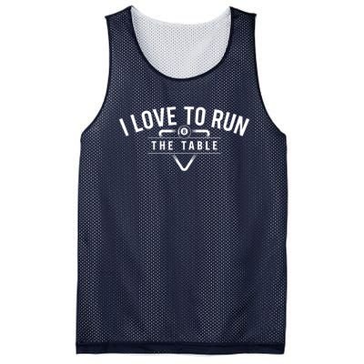 Billiard Player I Love To Run The Table 8 Ball Pool Lover Gift Mesh Reversible Basketball Jersey Tank