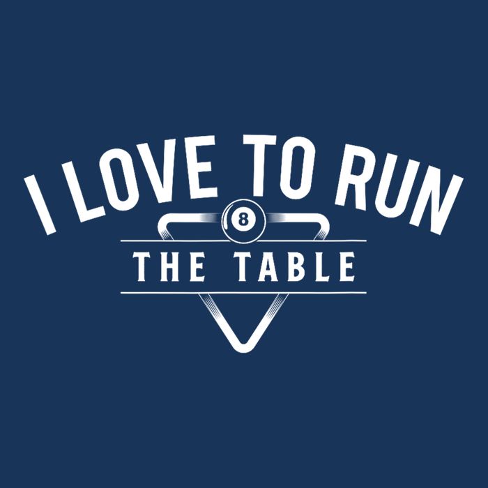 Billiard Player I Love To Run The Table 8 Ball Pool Lover Gift Youth Performance Sprint T-Shirt