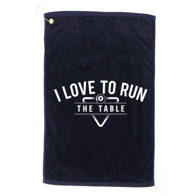 Billiard Player I Love To Run The Table 8 Ball Pool Lover Gift Golf Towel