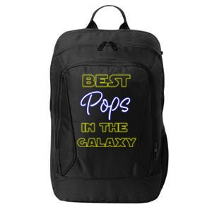 Best Pops In The Galaxy Grandfather American Grandpa Gift City Backpack