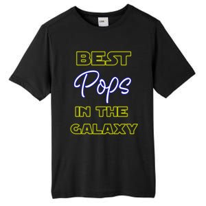 Best Pops In The Galaxy Grandfather American Grandpa Gift Tall Fusion ChromaSoft Performance T-Shirt