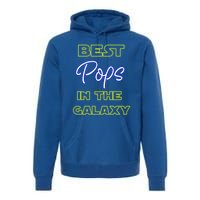 Best Pops In The Galaxy Grandfather American Grandpa Gift Premium Hoodie