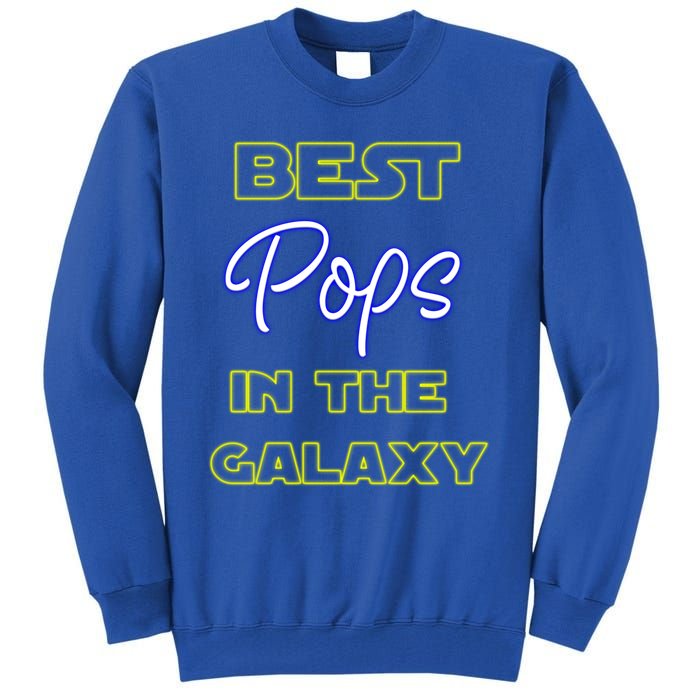 Best Pops In The Galaxy Grandfather American Grandpa Gift Tall Sweatshirt