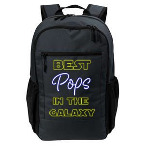 Best Pops In The Galaxy Grandfather American Grandpa Gift Daily Commute Backpack