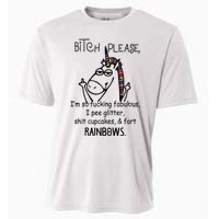 Bitch Please Im So Fucking Fabulous Funny Cool Unicorn Cooling Performance Crew T-Shirt