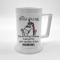 Bitch Please Im So Fucking Fabulous Funny Cool Unicorn Beer Stein