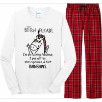 Bitch Please Im So Fucking Fabulous Funny Cool Unicorn Long Sleeve Pajama Set