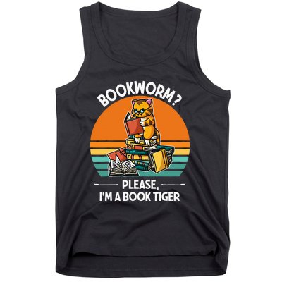 Bookworm Please IM A Book Tiger Tank Top