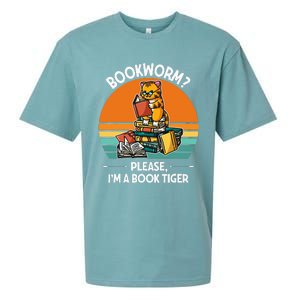 Bookworm Please IM A Book Tiger Sueded Cloud Jersey T-Shirt