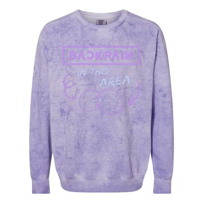 Back Pain In This Area Colorblast Crewneck Sweatshirt