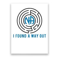 Back Print I Found A Way Out Maze Na Narcotics Anonymous Poster