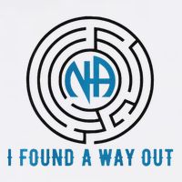 Back Print I Found A Way Out Maze Na Narcotics Anonymous Poster