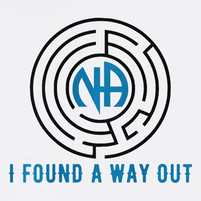 Back Print I Found A Way Out Maze Na Narcotics Anonymous Poster