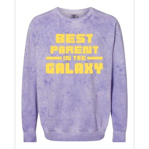 Best Parent In The Galaxy Gift Colorblast Crewneck Sweatshirt