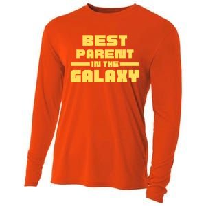 Best Parent In The Galaxy Gift Cooling Performance Long Sleeve Crew