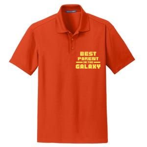 Best Parent In The Galaxy Gift Dry Zone Grid Polo