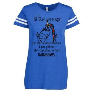 Bitch Please IM So Fucking Fabulous Funny Unicorn Enza Ladies Jersey Football T-Shirt