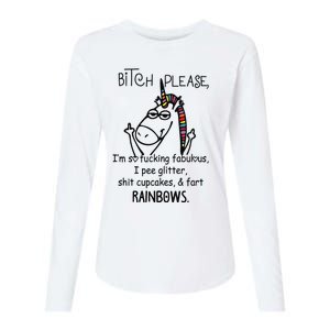 Bitch Please IM So Fucking Fabulous Funny Unicorn Womens Cotton Relaxed Long Sleeve T-Shirt