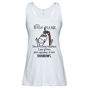 Bitch Please IM So Fucking Fabulous Funny Unicorn Ladies Essential Flowy Tank