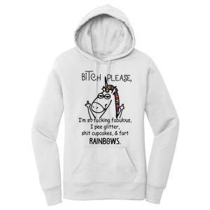 Bitch Please IM So Fucking Fabulous Funny Unicorn Women's Pullover Hoodie