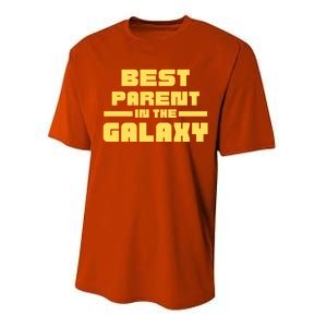 Best Parent In The Galaxy Gift Performance Sprint T-Shirt