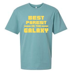 Best Parent In The Galaxy Gift Sueded Cloud Jersey T-Shirt