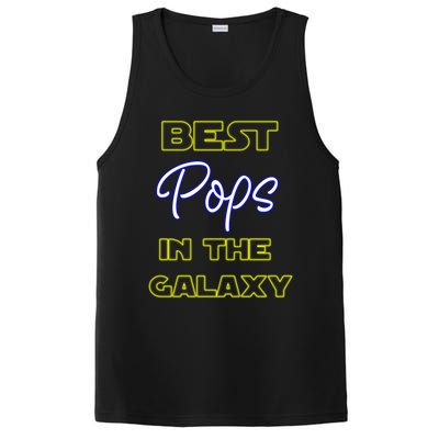 Best Pops In The Galaxy Grandfather American Grandpa Gift PosiCharge Competitor Tank