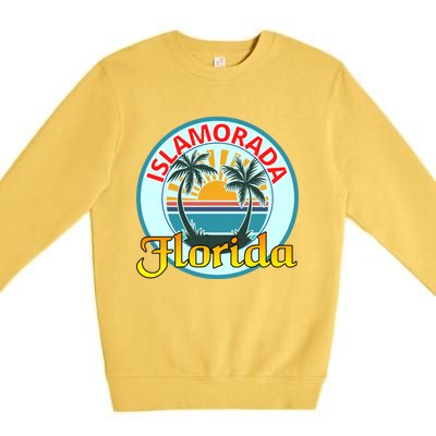 Beach Please Islamorada Florida Beach Spring Break Great Gift Premium Crewneck Sweatshirt