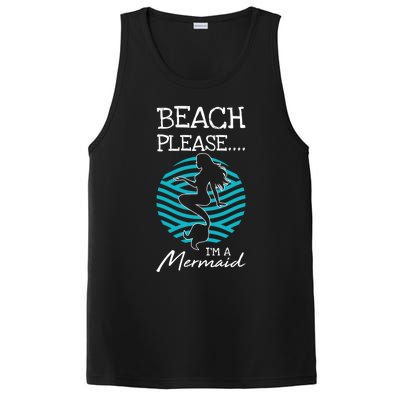 Beach Please I´m A Mermaid Swimming Gift For A Swimming Team Gift PosiCharge Competitor Tank