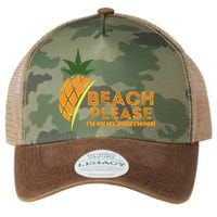 Beach Please I'm On My Honeymoon Suitable For The Beach Gift Legacy Tie Dye Trucker Hat