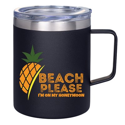 Beach Please I'm On My Honeymoon Suitable For The Beach Gift 12oz Stainless Steel Coffee Mug