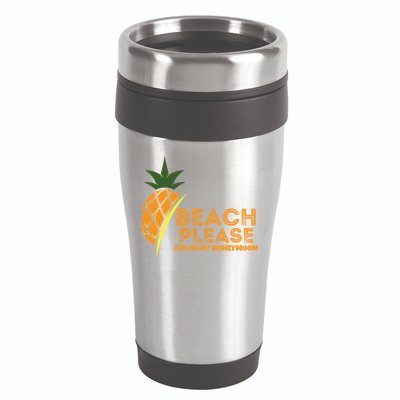 Beach Please I'm On My Honeymoon Suitable For The Beach Gift 16oz Travel Tumbler