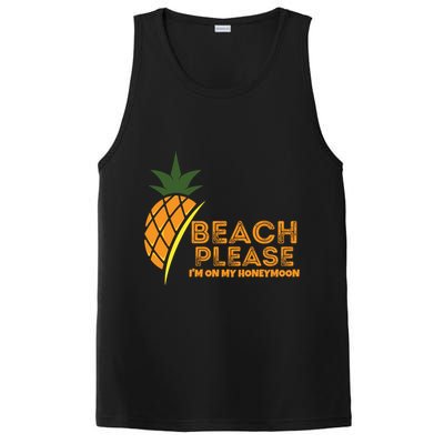Beach Please I'm On My Honeymoon Suitable For The Beach Gift PosiCharge Competitor Tank