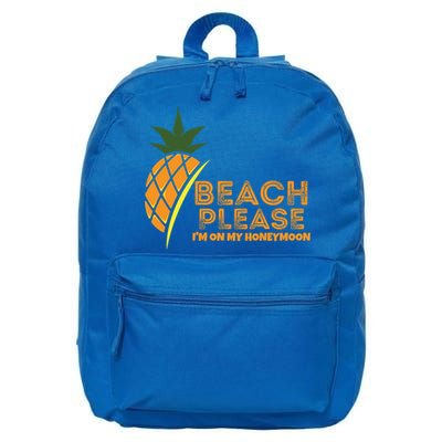 Beach Please I'm On My Honeymoon Suitable For The Beach Gift 16 in Basic Backpack