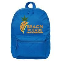 Beach Please I'm On My Honeymoon Suitable For The Beach Gift 16 in Basic Backpack
