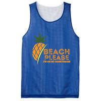 Beach Please I'm On My Honeymoon Suitable For The Beach Gift Mesh Reversible Basketball Jersey Tank
