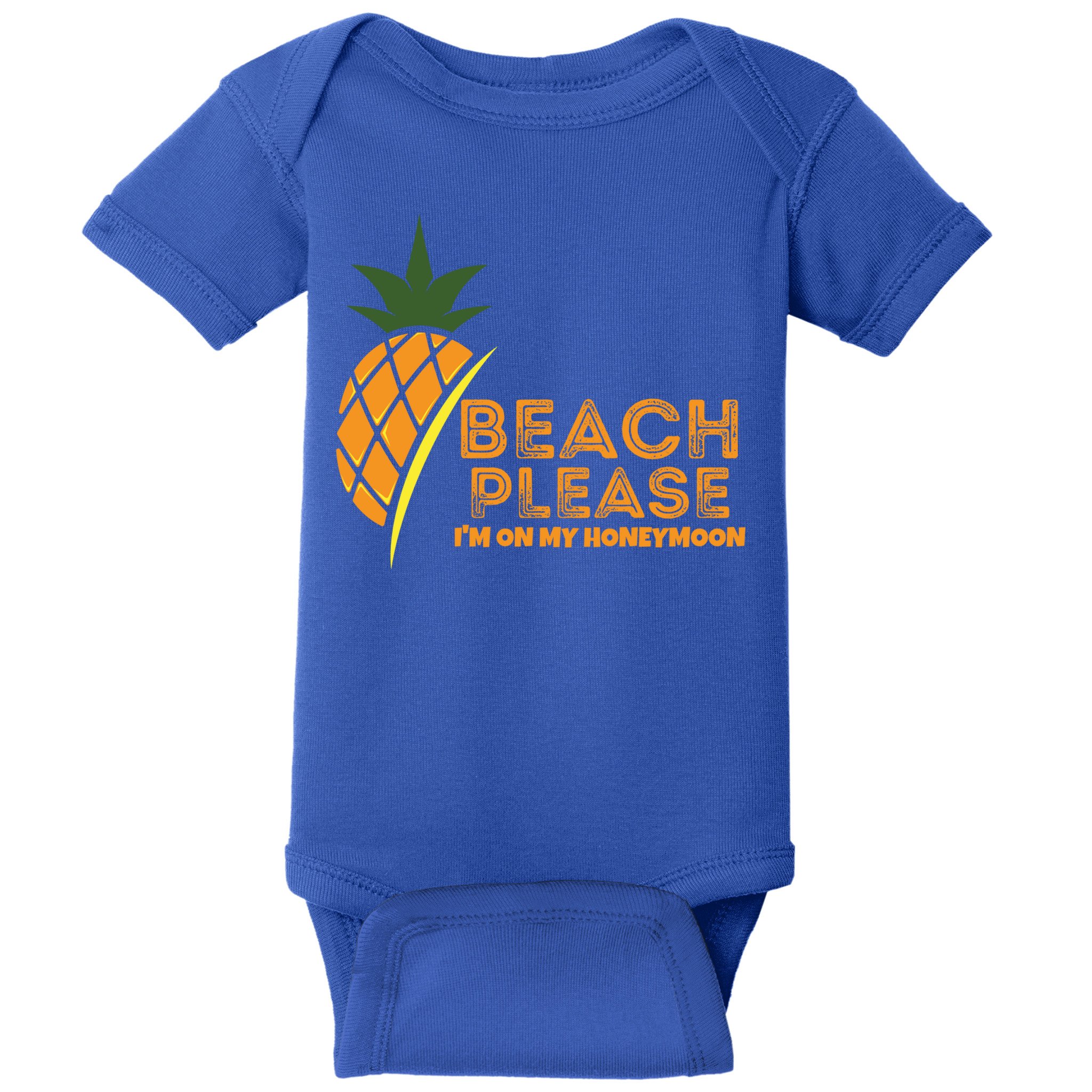 Beach Please I'm On My Honeymoon Suitable For The Beach Gift Baby Bodysuit