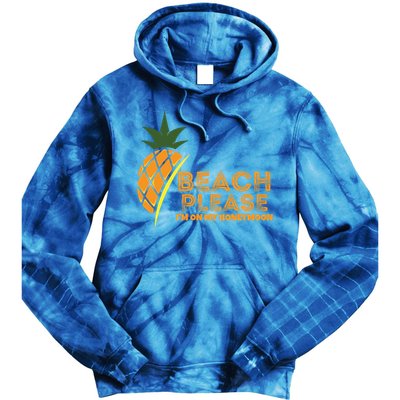 Beach Please I'm On My Honeymoon Suitable For The Beach Gift Tie Dye Hoodie