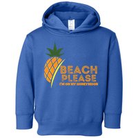 Beach Please I'm On My Honeymoon Suitable For The Beach Gift Toddler Hoodie