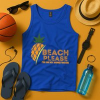 Beach Please I'm On My Honeymoon Suitable For The Beach Gift Tank Top