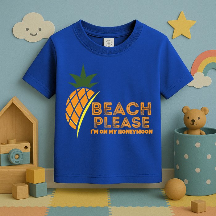 Beach Please I'm On My Honeymoon Suitable For The Beach Gift Toddler T-Shirt
