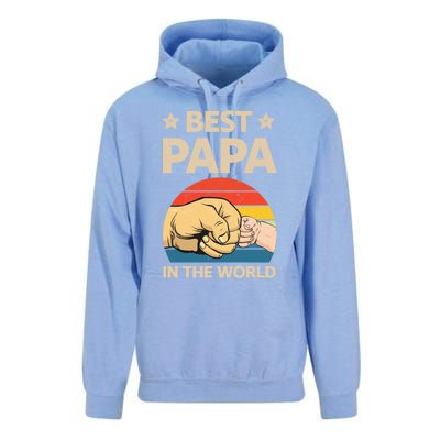 Best Papa In The World Father Gift Unisex Surf Hoodie