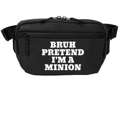 Bruh Pretend IM A Minion Matching Costume Halloween Funny Crossbody Pack