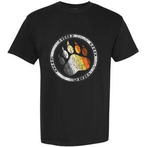 Bear Paw In Colors Of Bear Community Gay P.R.I.D.E Bear Garment-Dyed Heavyweight T-Shirt