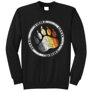 Bear Paw In Colors Of Bear Community Gay P.R.I.D.E Bear Sweatshirt