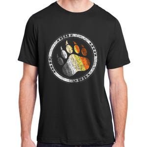 Bear Paw In Colors Of Bear Community Gay P.R.I.D.E Bear Adult ChromaSoft Performance T-Shirt