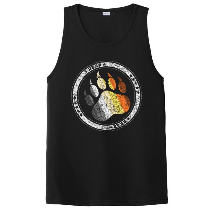 Bear Paw In Colors Of Bear Community Gay P.R.I.D.E Bear PosiCharge Competitor Tank