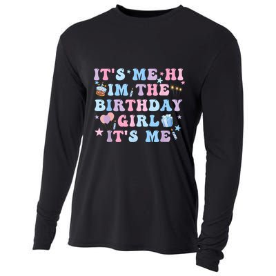 Birthday Party Its Me Hi Im The Birthday Girl Its Me Cooling Performance Long Sleeve Crew